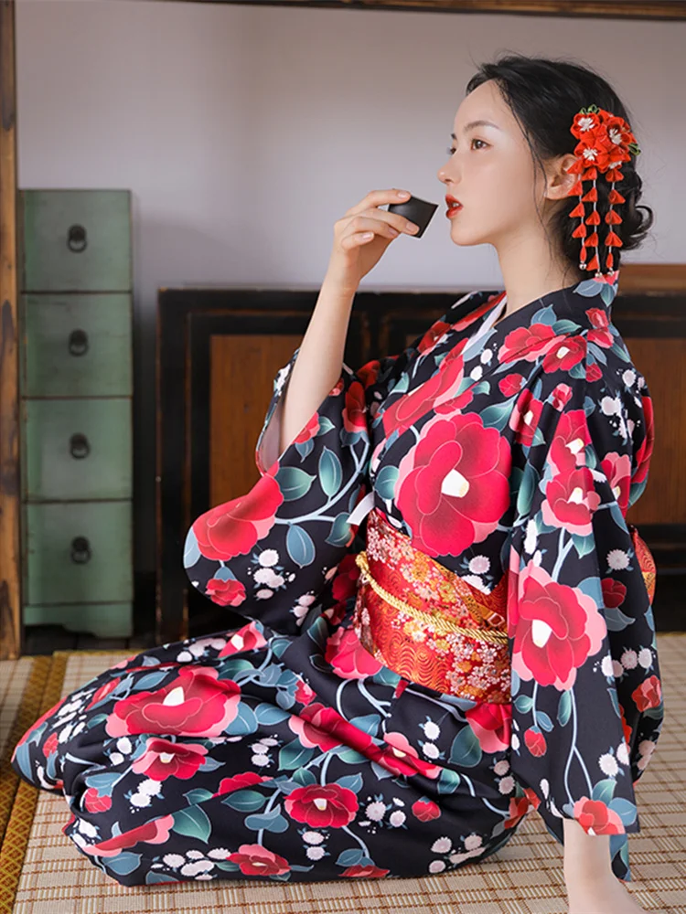 Women'S Formal Traditional Wear - Vintage Style Women's Floral Print Long