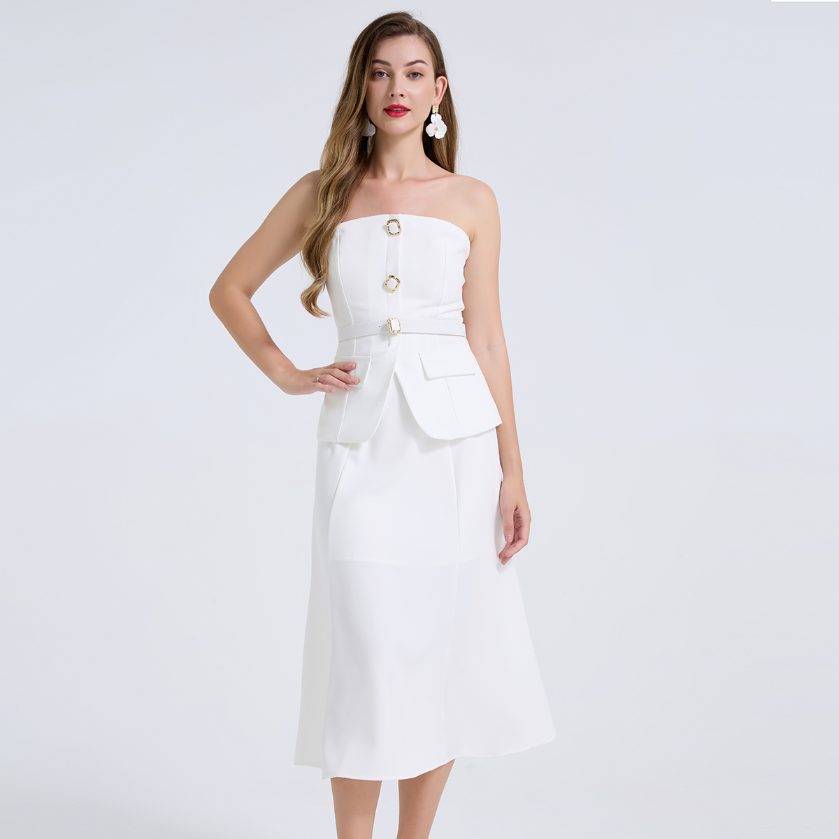 Women Formal Wear For Meeting - Elegant 2 Piece Women's Outfit with