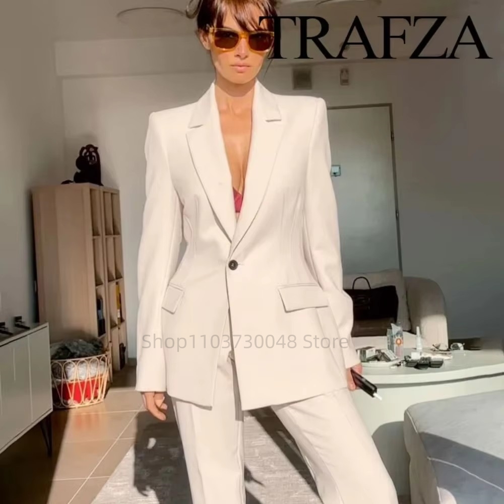 Women Formal Wear For Office - Fashion Office Ladies Blazer and Pants