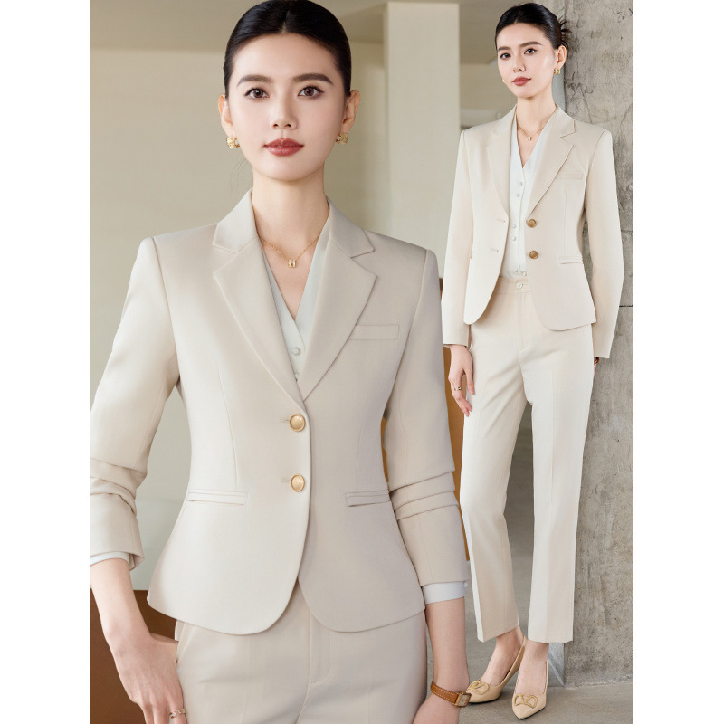 Apricot White Suit for WomenOL - Women Formal Wear White Shirt ulasan dan harga