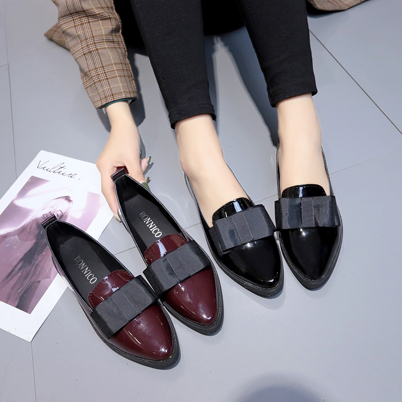 Black/ Wine Red Patent Leather - Women Formal Wear For Office ulasan dan harga