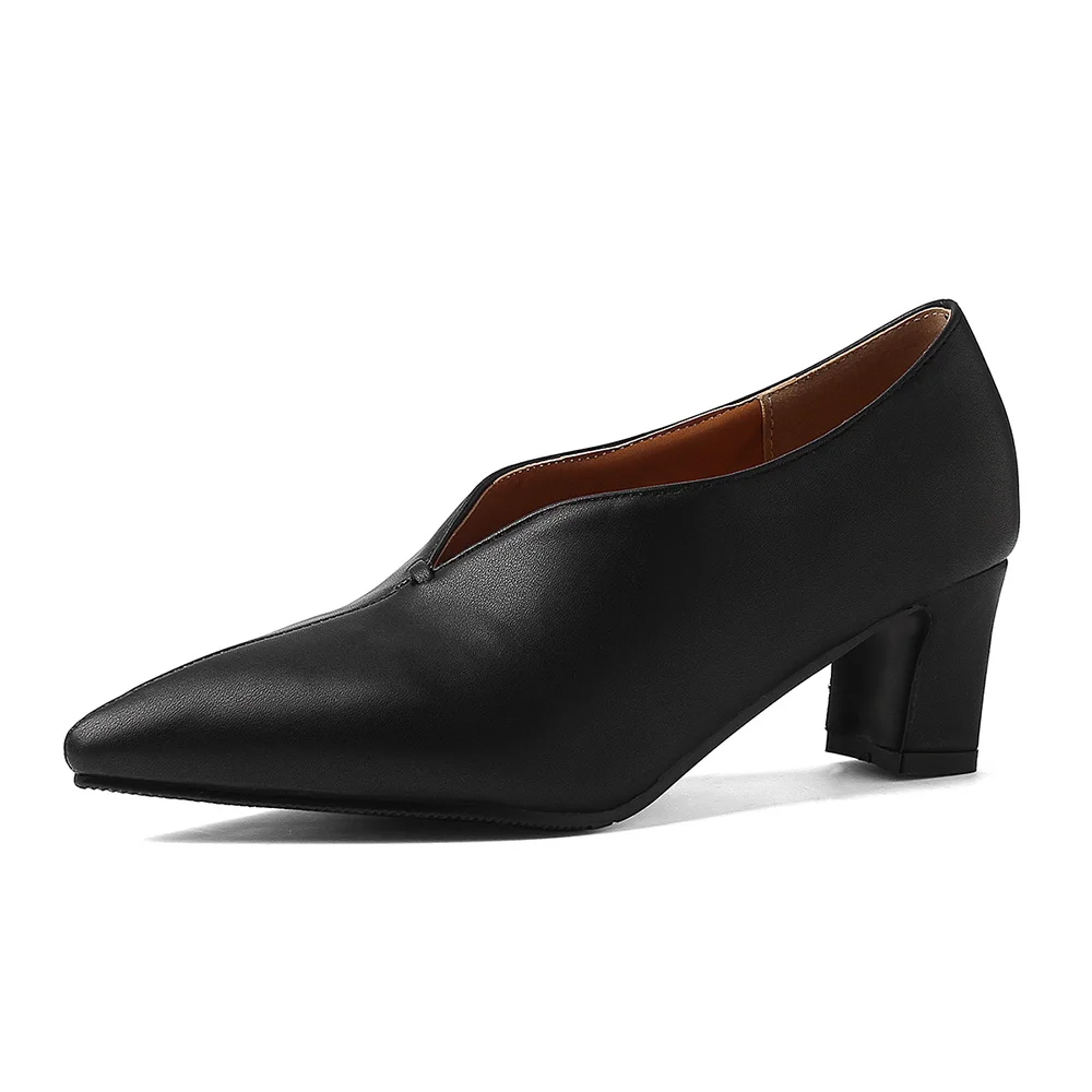 Brand New Pointed Toe Black Gr - Women Formal Wear For Office ulasan dan harga