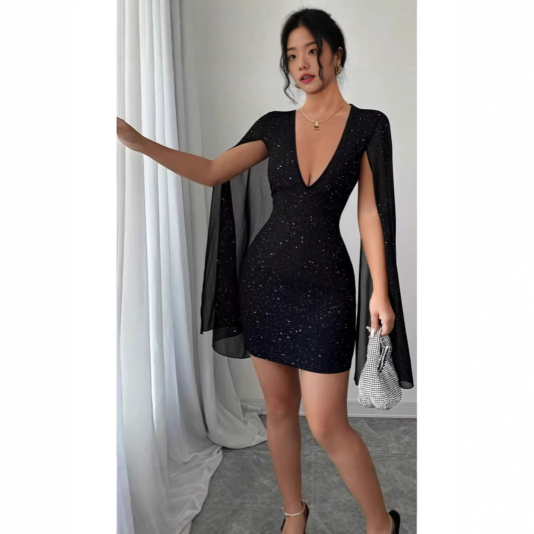 V Neck Bodycon Midi Dress Eleg - Women Formal Wear For Office ulasan dan harga