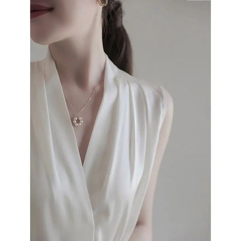 Shirts & Blouses for Women Sle - Women Formal Wear White Shirt ulasan dan harga