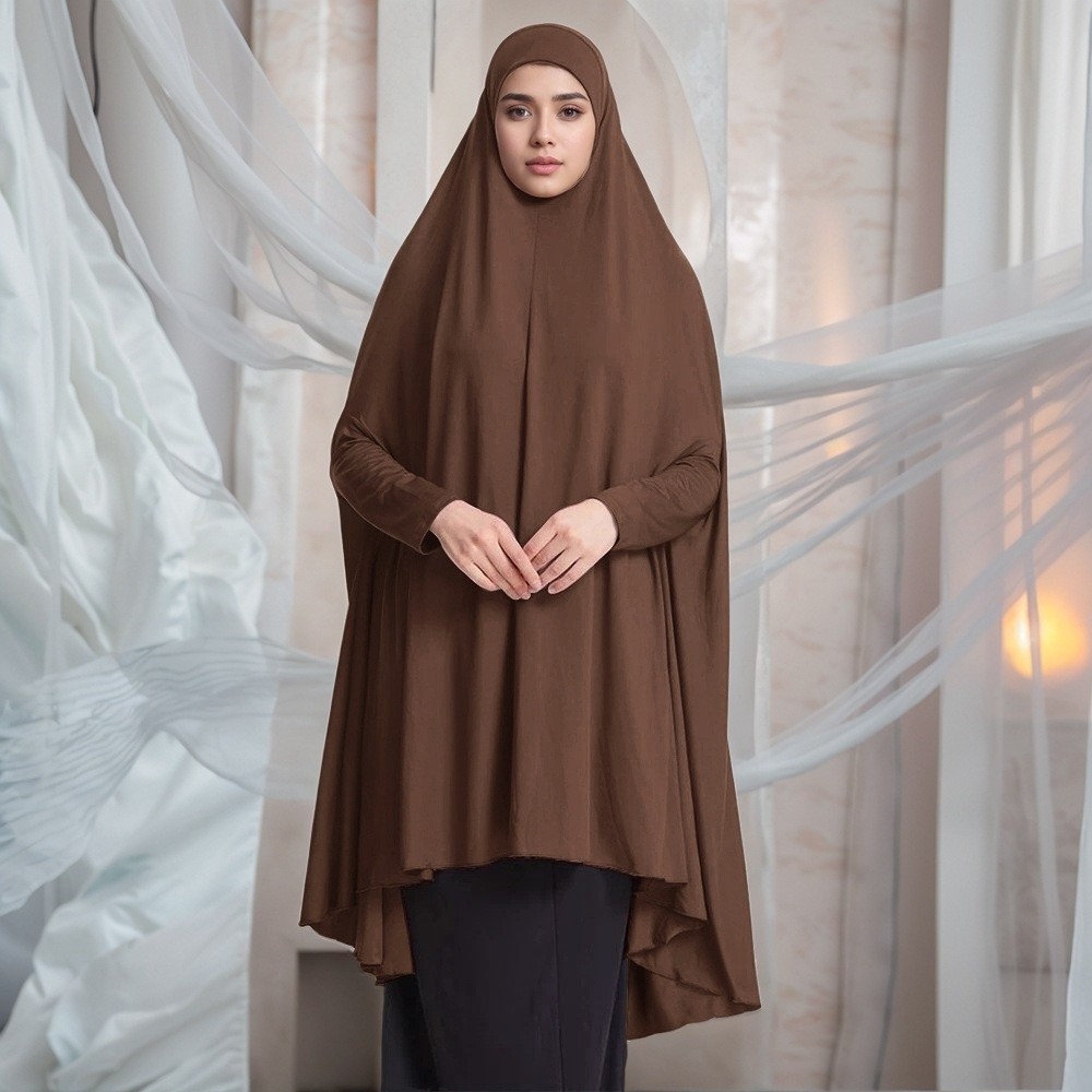 Caftan Plain Muslim Abayas Ele - Women'S Formal Traditional Wear ulasan dan harga