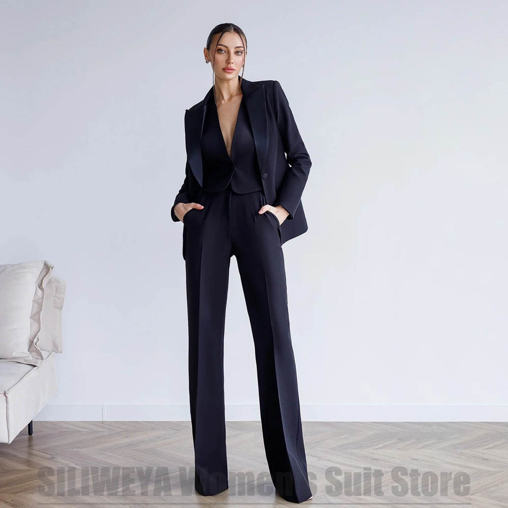 Women's 3 Piece Suit Blazer Ve - Women Formal Wear For Meeting ulasan dan harga