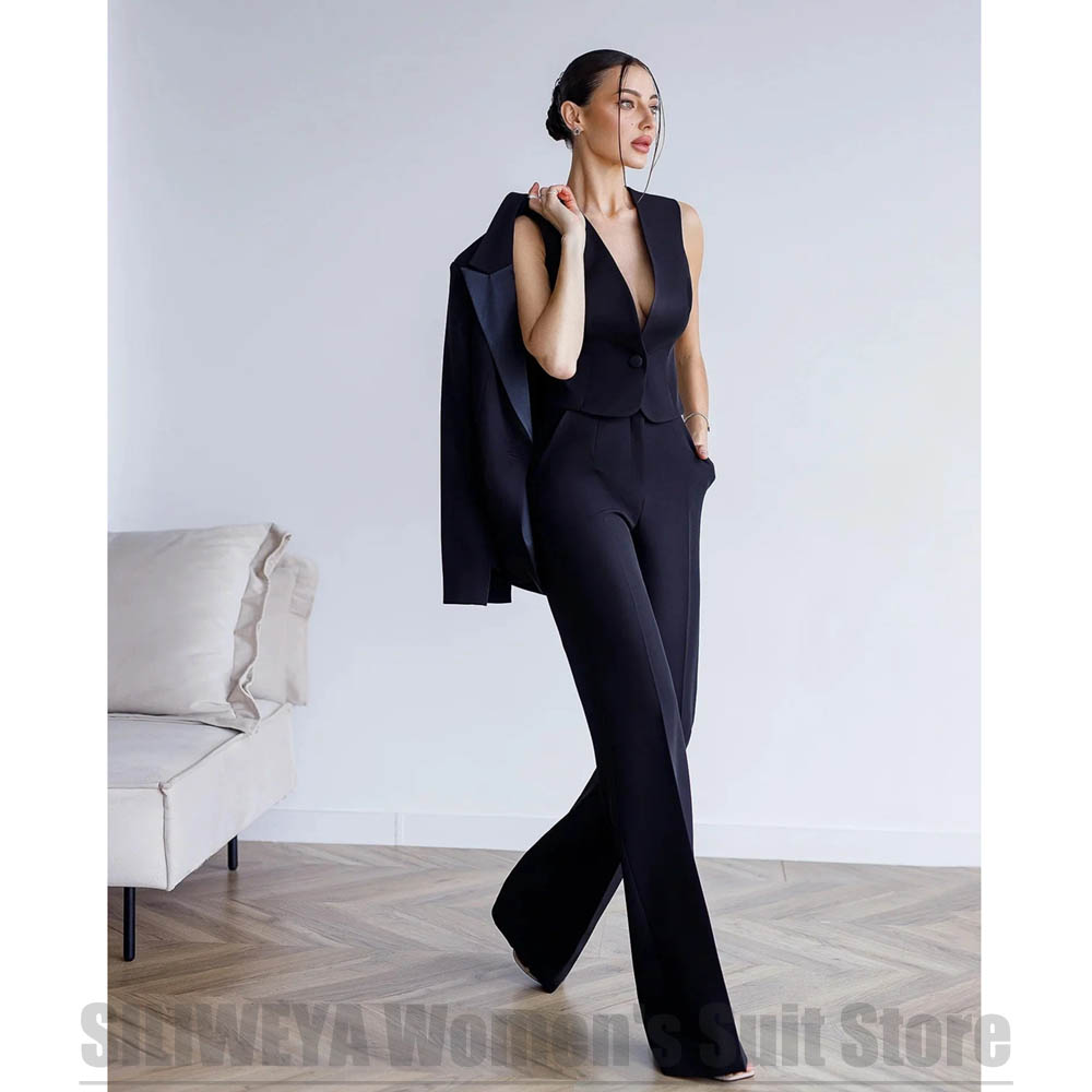 Women's 3 Piece Suit Blazer Ve - Women Formal Wear For Meeting ulasan dan harga
