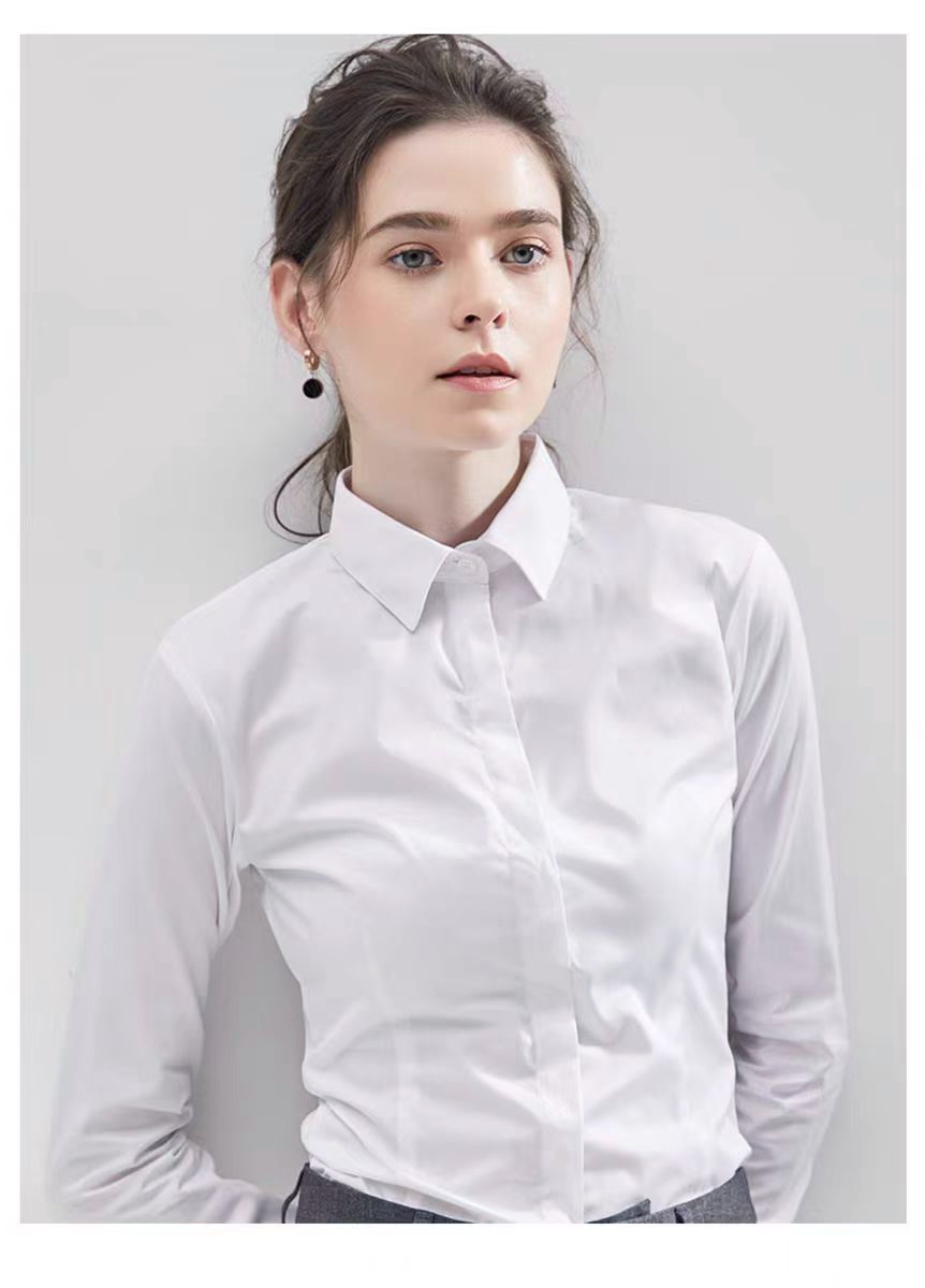 Summer Black Shirt Short-sleev - Women Formal Wear White Shirt ulasan dan harga