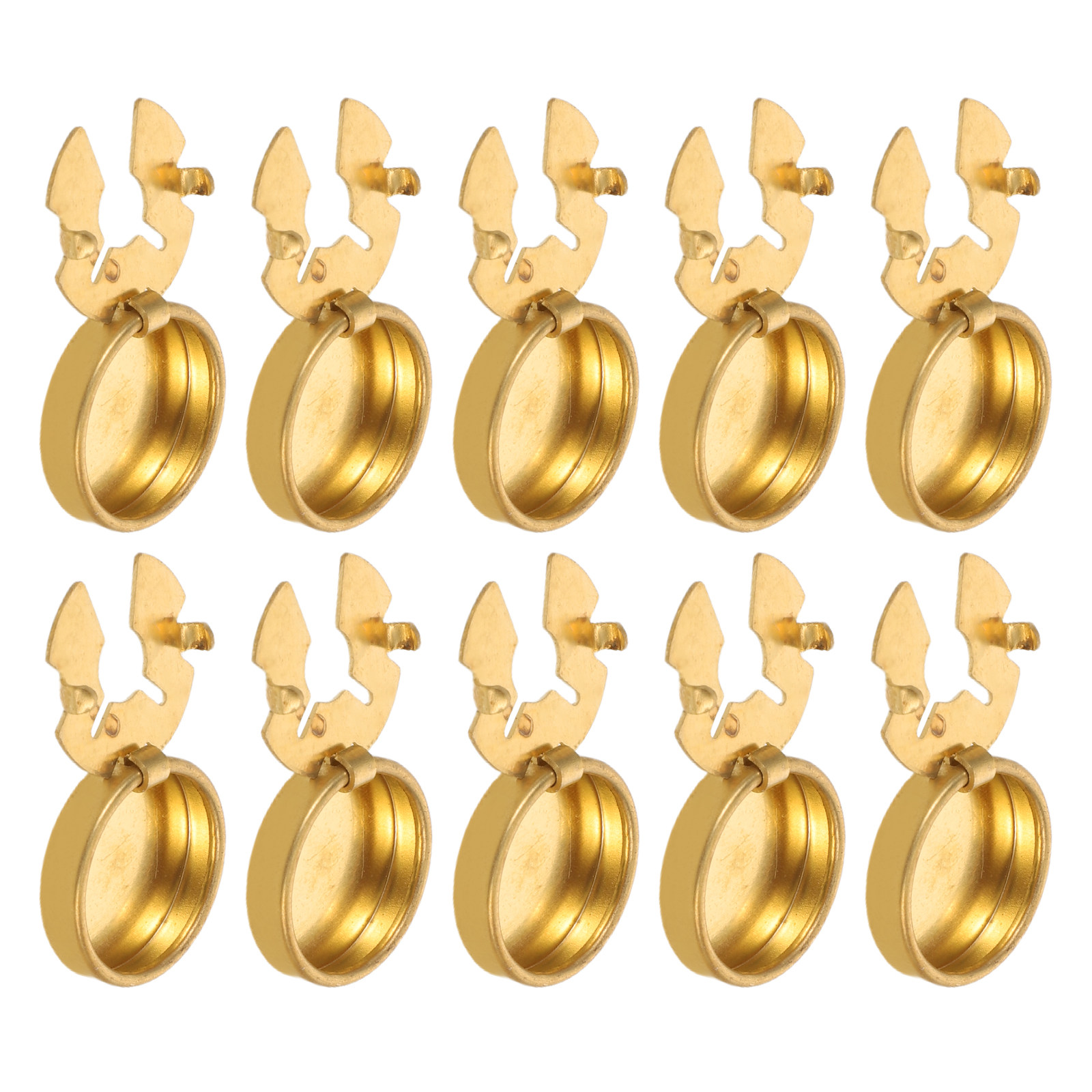 10Pcs Brass Shirt Button Cover - Women Formal Wear For Meeting ulasan dan harga