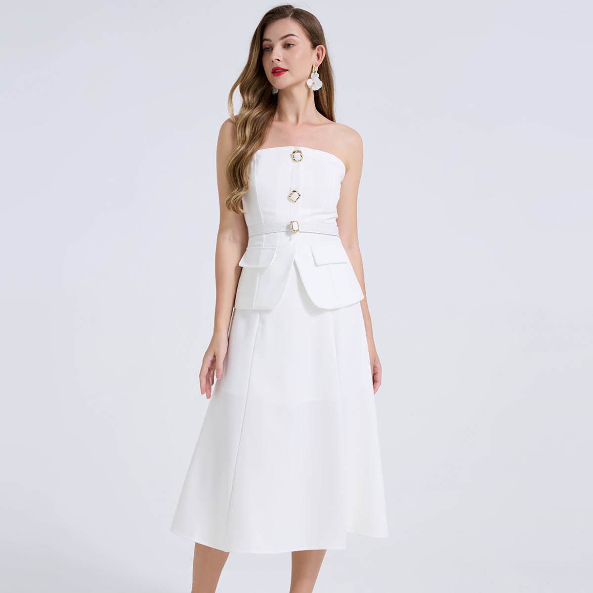 Elegant 2 Piece Women's Outfit - Women Formal Wear For Meeting ulasan dan harga