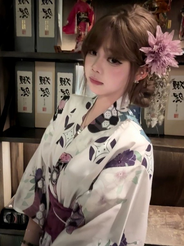 Traditional Purple Kimono Bath - Women'S Formal Traditional Wear ulasan dan harga
