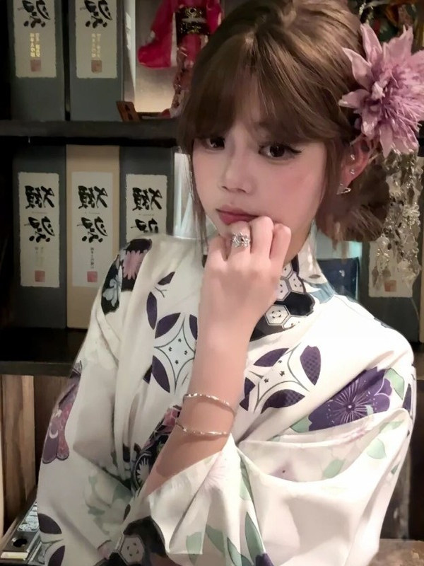 Traditional Purple Kimono Bath - Women'S Formal Traditional Wear ulasan dan harga